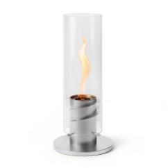 Настольный биокамин Свеча, серый