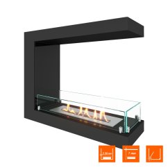Биокамин торцевой SteelHeat ONE 700